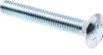 3/8"-16 x 2 1/2" Zinc Carriage Bolts - 5 Pack