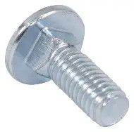 3/8"-16 x 1" Zinc Carriage Bolts - 5 Pack