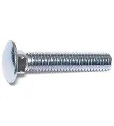 3/8&quot;-16 x 2&quot; Zinc Carriage Bolts - 5 Pack