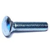 7/16&quot;-14 x 2&quot; Zinc Carriage Bolts - 5 Pack