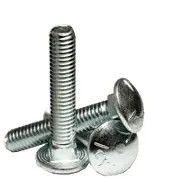 1/2"-13 x 2 1/2" Zinc Carriage Bolts - 5 Pack