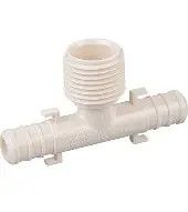 Crimp Pex Tee 1/2&quot; Barb x 1/2&quot; MPT