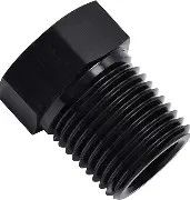 RV Essentials Fitting Plug/ Fitting Cap - 3/8&quot; Male Thread - Pipe Plug - Black - Single
