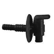 JR Products Fresh Water Shut Off Valve - Black