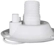 Fresh Water Gravity Inlet Recessed - White Plastic