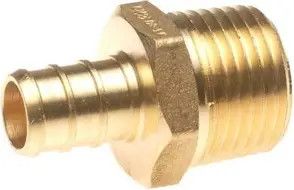 1/2" PEX x 1" M Pipe Brass