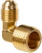 Brass Fitting 90-degree 3/8&quot; FL x 3/8&quot; MIP