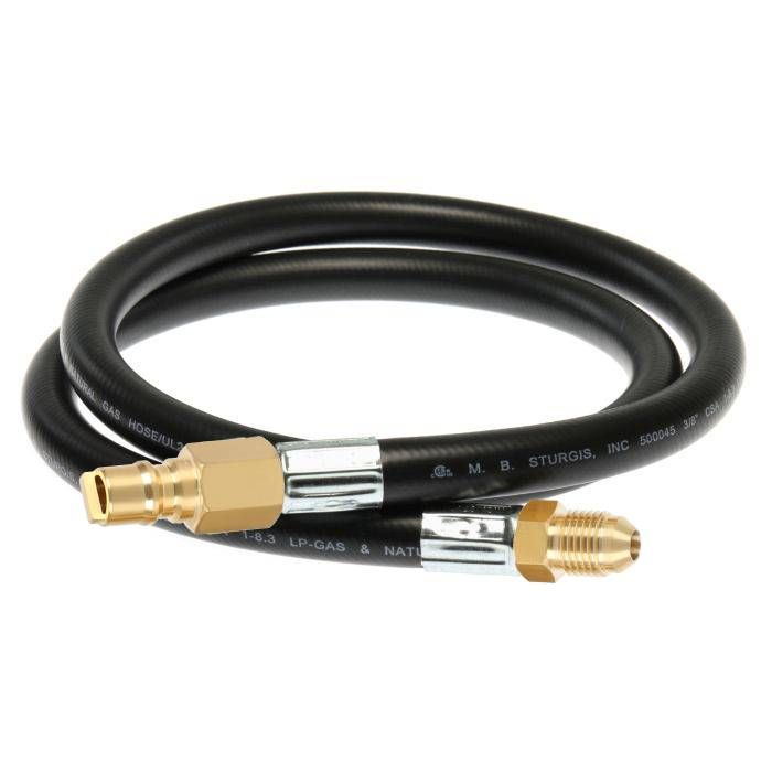 LP 48" Hose - 3/8" M Flare x 3/8"MPT W/ Male 3/4" Quick Connect