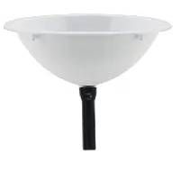 Lavatory Sink - Oval - 10" x 13" - White - With Drainpipe