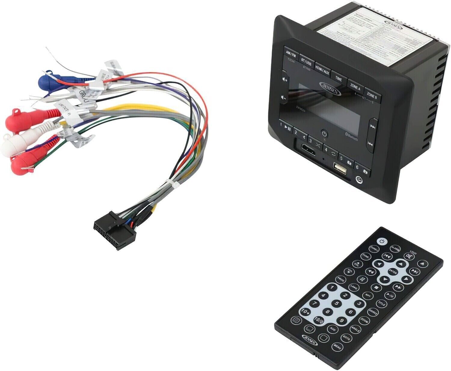 Jensen JWM22 AM/FM/BT/USB/HDMI/AUX W/ Remote