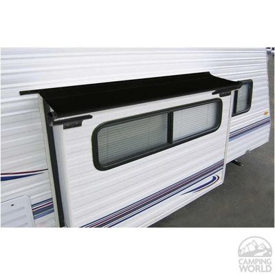 Carefree Slide Out Cover - 107&quot; to 113&quot; - Black with Bracket and Hardware UQ10962JV