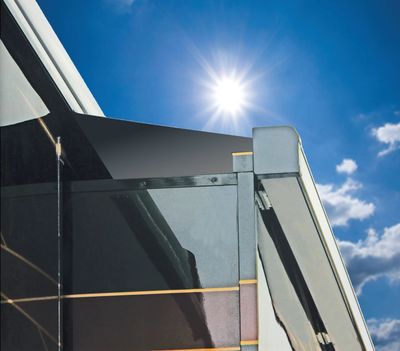 Girard Slide Out Cover - 84&quot; - Black with Bracket and Hardware QD0019156