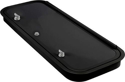 36&quot; x 12&quot; Baggage Door - Black with Black Trim