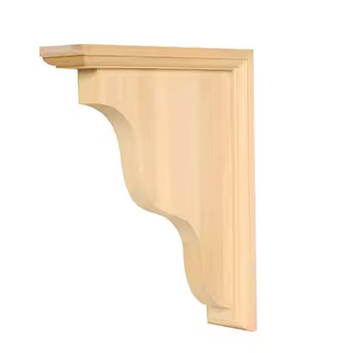 Waddell 2-Way Wood Corner Shelf Bracket - 9&quot; x 11&quot; x 2 1/4&quot; - Basswood