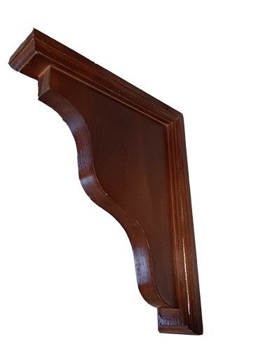 Waddell 2-Way Wood Corner Shelf Bracket - 9&quot; x 11&quot; x 2 1/4&quot; - Red Oak