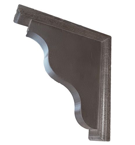 Waddell 2-Way Wood Corner Shelf Bracket - 9&quot; x 11&quot; x 2 1/4&quot; - California Coffee