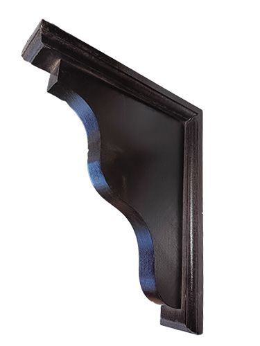 Waddell 2-Way Wood Corner Shelf Bracket - 9&quot; x 11&quot; x 2 1/4&quot; - Black Cherry