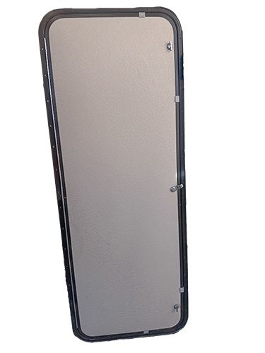 60&quot; x 22&quot; Baggage Door - Tan with Black Trim - Narrow 3/4&quot; Frame - Textured
