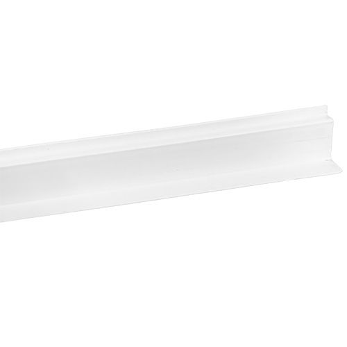 Curtain Track - 96&quot; x 34&quot; x 1/2&quot; - White Plastic