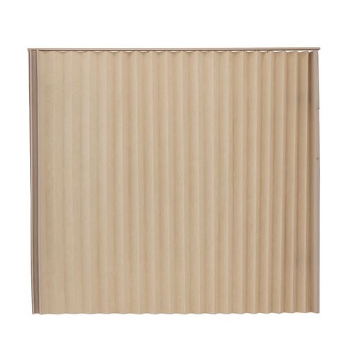 Accordion Door with Track - 120&quot; x 61&quot; - Brown