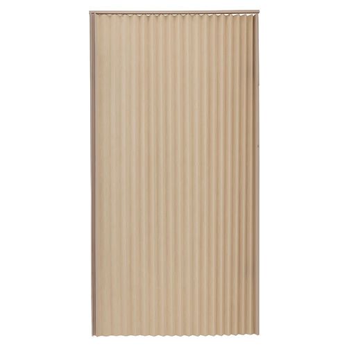 Accordion Door with Track - 30&quot; x 74&quot; - Brown