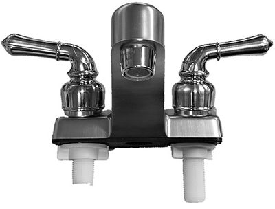Lavatory Faucet - Euro Styling - Teapot Handles