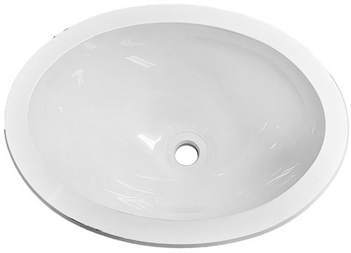 Lavatory Sink - Oval - 10&quot; x 13&quot; - White