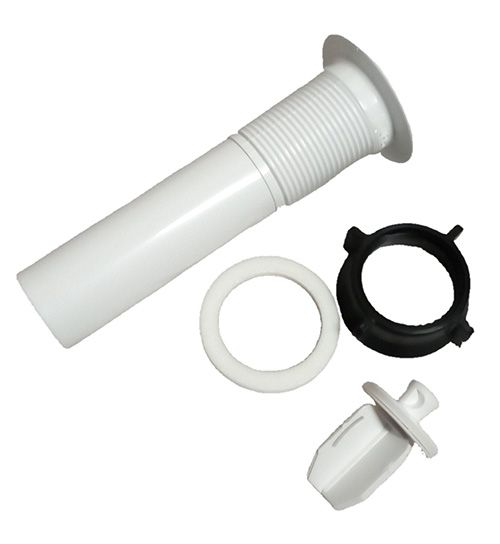 RV Sink Drainpipe and Stopper 1½&quot; x 5½&quot;