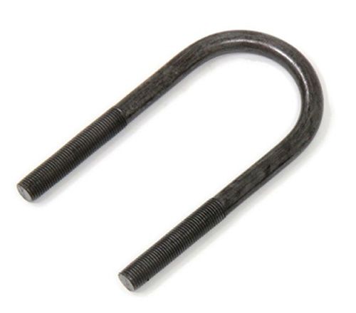 U Bolt - 1.75&quot; id x 4&quot; ht x 3/8&quot; - 24 thread - Black Oxide Steel