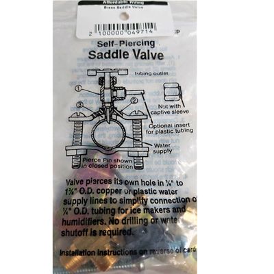 Brass Saddle Valve