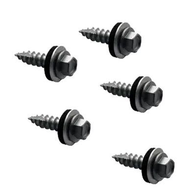 Screws - 3/8" - 12 X 1" Self-Tapping Sheet Metal with Washer (5 pack)