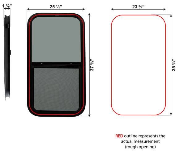 36&quot; x 22&quot; Slider Window - Clear