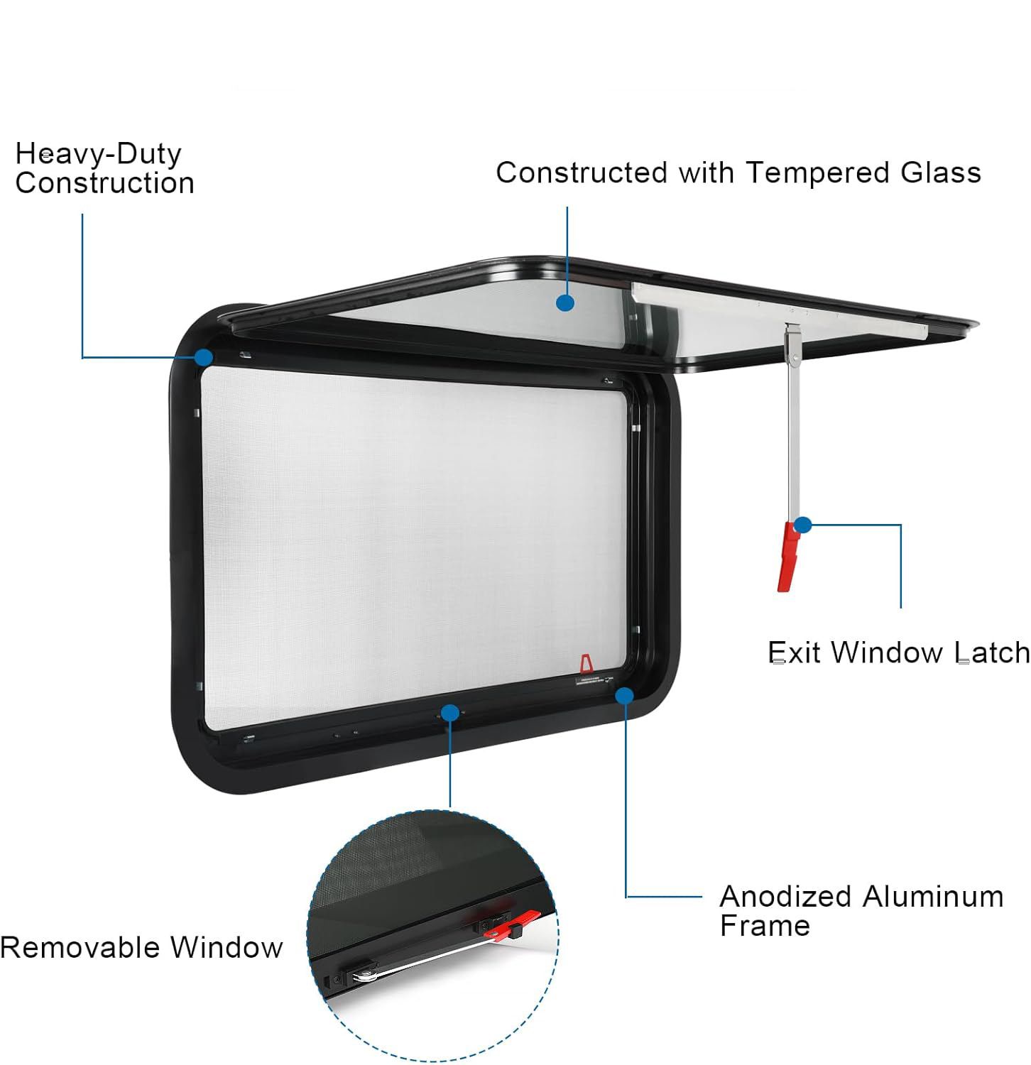 48&quot; x 22&quot; Exit Window - Clear