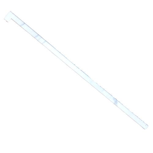 Kitchen Countertop Trim with Straight End - White Marble