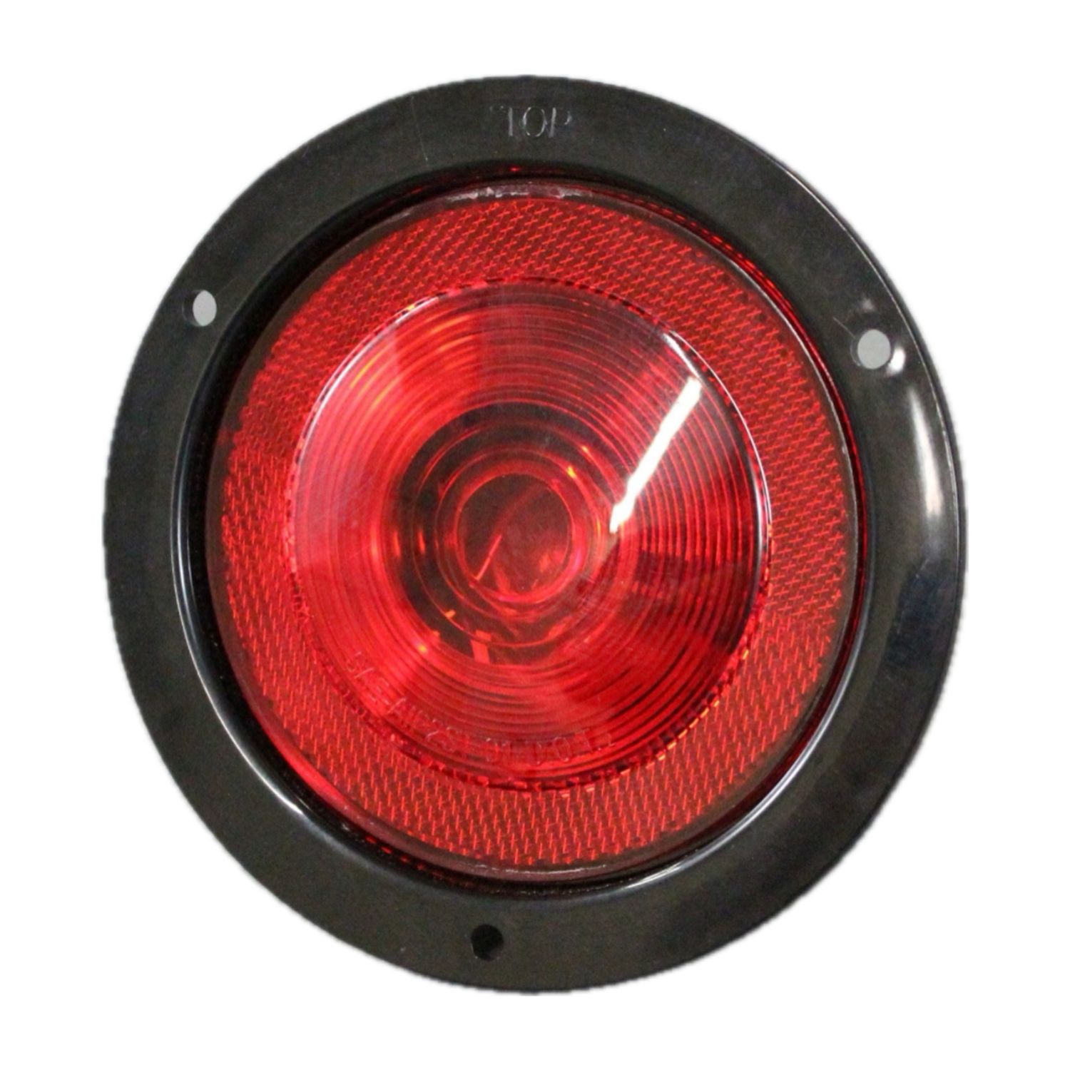 Optronics Tail-Light - 4" Round Red Lens W/ Reflector