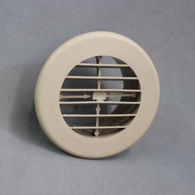 4" Rotating Louvered Furnace Register Tan