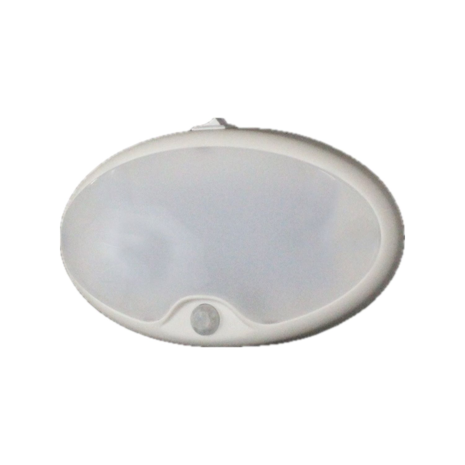 Dream Lighting LED White Oval Motion Activated Light Fixture - 6" x 3.5" - On/Off Switch