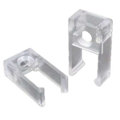 JR Products Curtain End Stop - Clear - 2 pack