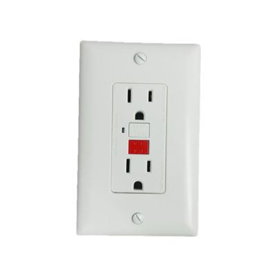 LeGrand GFCI Dual Self-Test Outlet with Cover Plate - White