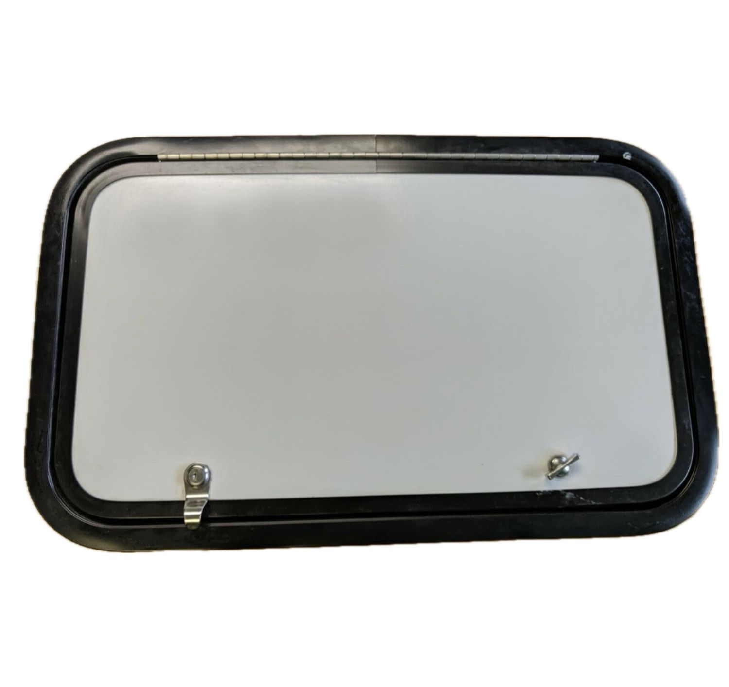 25" x 15" Baggage Door - White with Black Trim