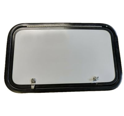 25" x 15" Baggage Door - White with Black Trim