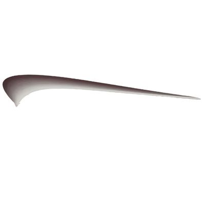 Decal #21 - Brown &amp; White Swoosh