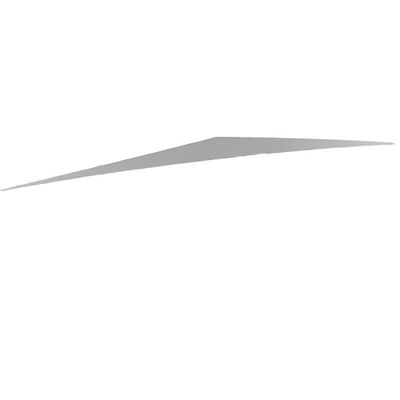 Decal #12 - Long Silver Triangle LH