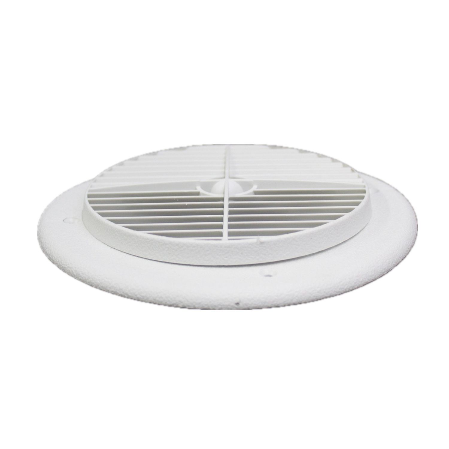 AC Vent 7" Louvered Fits 4" - White