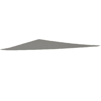 Decal #18 - Elongated Silver Triangle