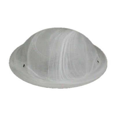 LaSalle Bristol 8" Frosted Alabaster Flush Mount Glass Globe