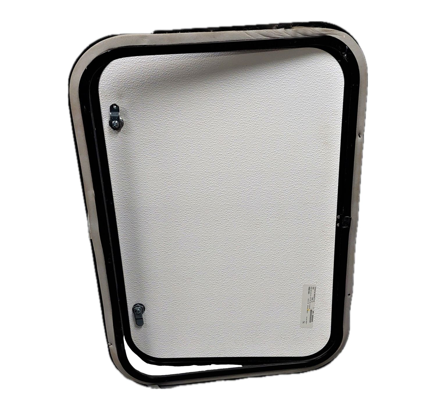 26" x 18" Baggage Door - White with Black Trim (Narrow Frame)