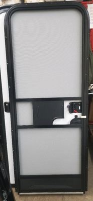 28" x 72" Entry Door - White with Black Frame - No Window