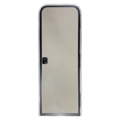 26" x 72" Entry Door - Right Hinge - No Window - Tan with Aluminum Frame