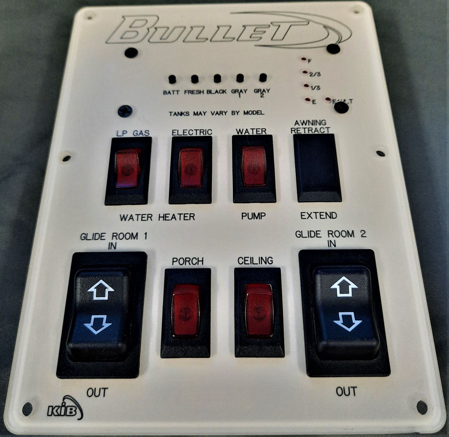 KIB Electronics Bullet Convenience Command Center - White